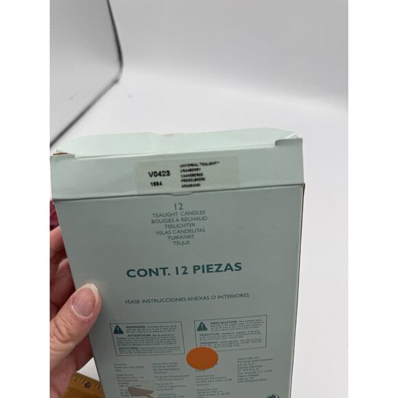 Partylite Cranberry Universal Tealight Candles 12ct V0423 New Open Box - Picture 2 of 2